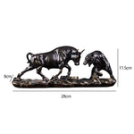 Stylish Animal Sculpture: Bull and Bear in Battle