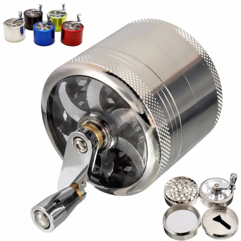 Elegante Kräutermühle aus Aluminium | 4-teilige Präzision