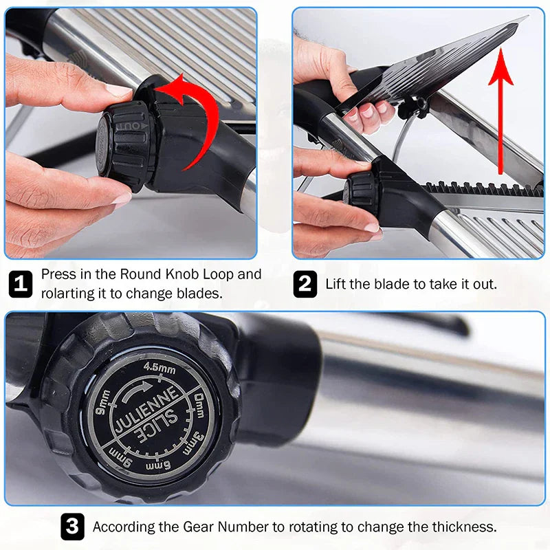 Precision Vegetable Slicer | Adjustable Blades for Perfect Cuts
