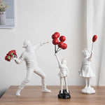 Modern Sculpture Series: Flower Thrower Statue