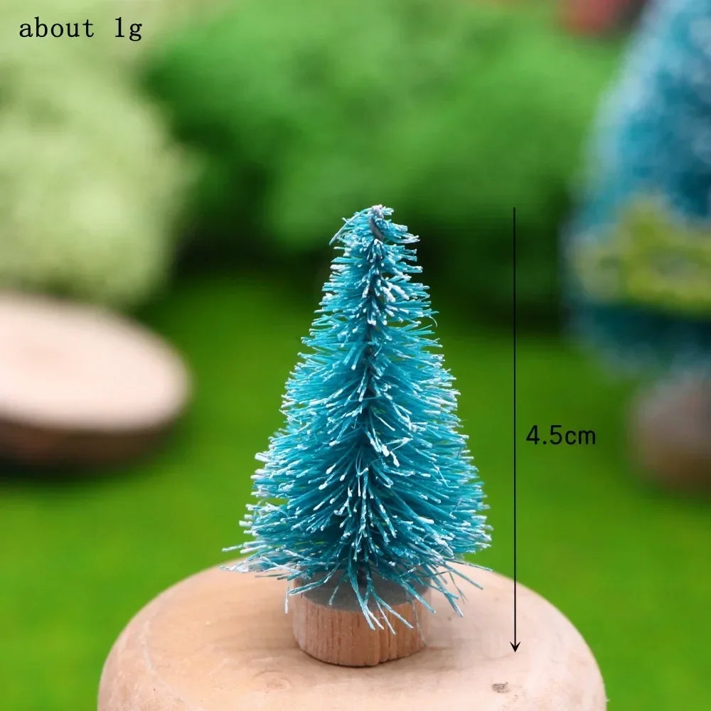 Festlicher Miniaturbaum | Handgearbeitet aus Zeder und Kiefer | Tischdekoration & Weihnachtsfigur 4,5–13 cm