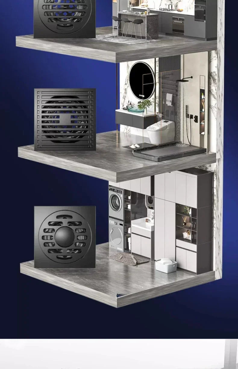 Smart Stainless Steel Shower Drain Solution for Your Bathroom