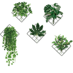 3D Wall Sticker with Green Plants – Nature Motif
