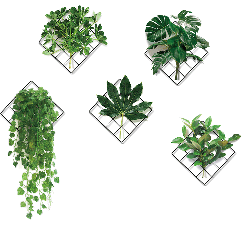 3D Grüne Naturpflanzen Wanddekoration | NaturStyle