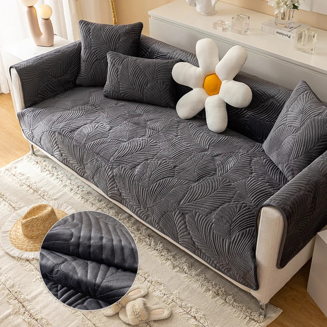 Elegant Sofa Protector Cover – Soft Jacquard Fabric for Stylish Living Rooms