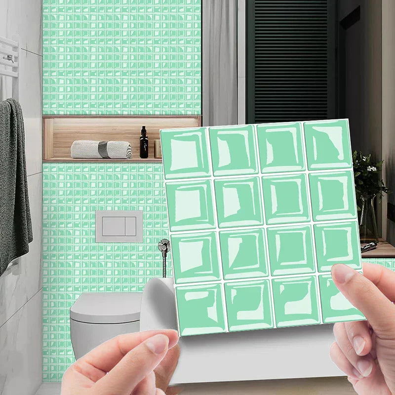 VivaMosaik 3D Wall Tile Stickers – 10 Pieces for Stylish Spaces