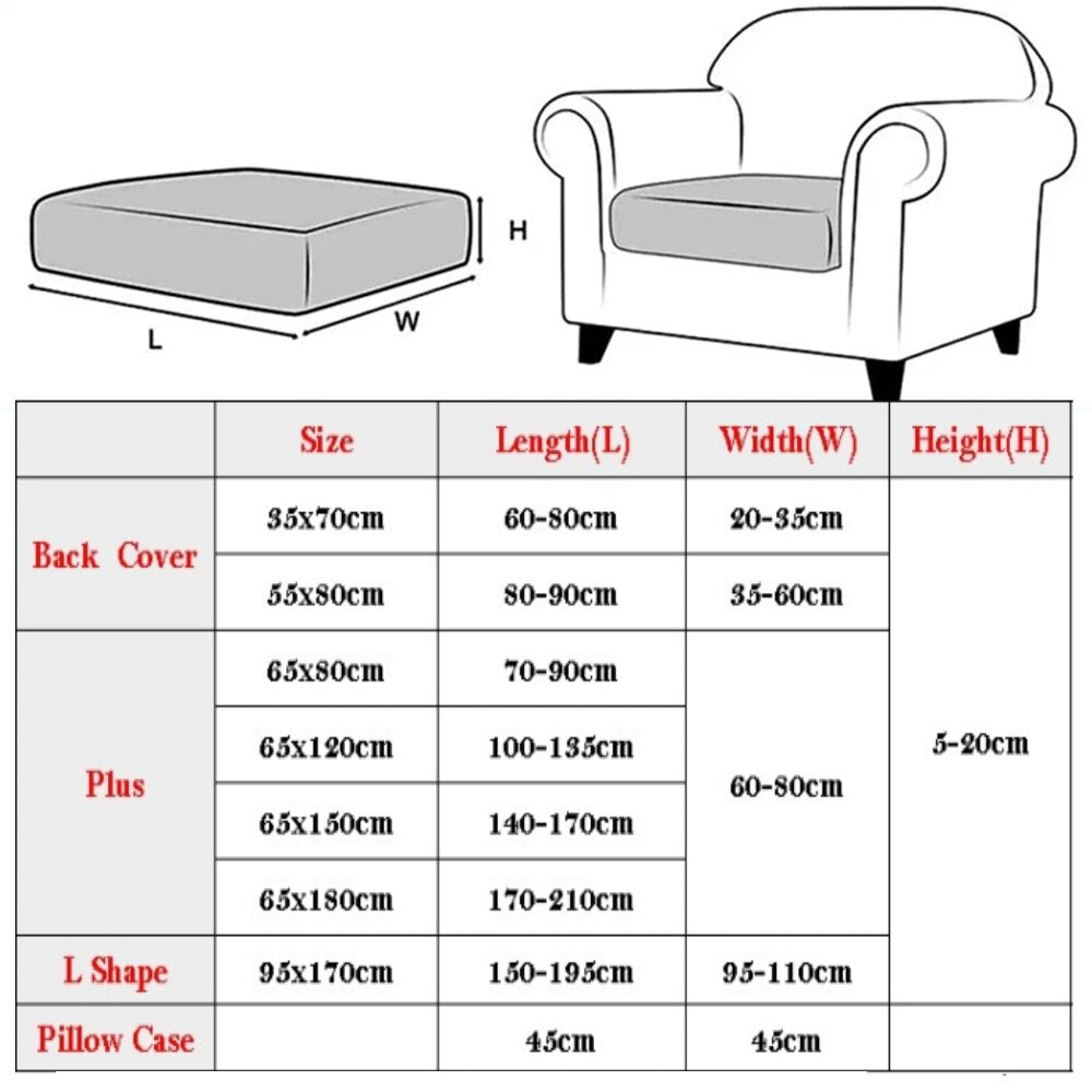 Elastic Stretch Sofa Cushion Cover – Comfortable and Snug-fitting