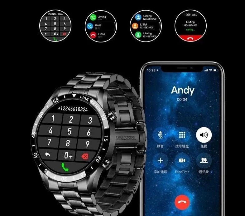 Luxury 4G Smartwatch – Elegant Watch with Calls, GPS, and Health Features