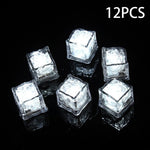 Colorful LED ice cubes with water activation