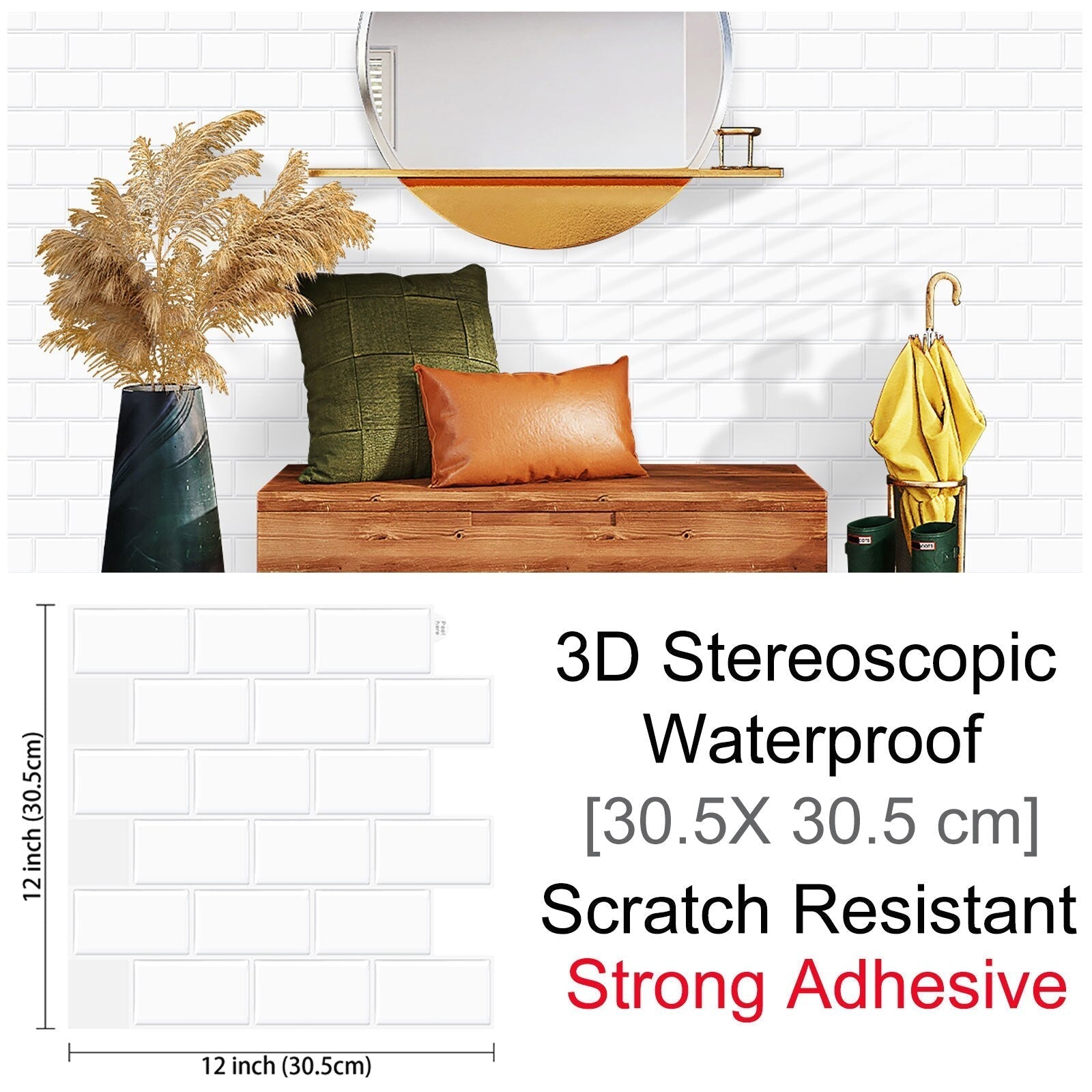 3D Self-Adhesive Hexagonal Wall Decor Panels | HexaStyle