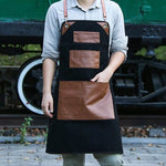 Leather Apron ArtisanPro | Handmade | Adjustable Straps | Ideal for Grilling, Cooking & Crafting
