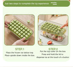 Practical silicone ice cube tray with 32 compartments