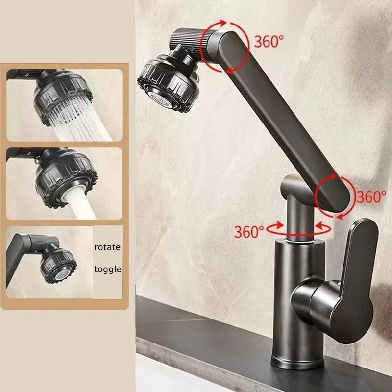 360° Universal Basin Mixer Tap AquaFlex