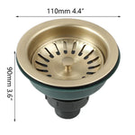 Edelstahl-Spülbecken Abflussfilter mit Geruchsbarriere – Pop-Up Stopper & Anti-Verstopfungssystem