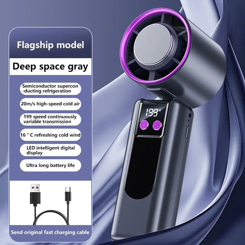 Erfrischender Mini-Ventilator mit USB-Ladefunktion | Schnell und Praktisch