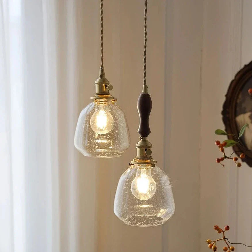 Elegante Kristall-Pendelleuchte im Vintage-Stil