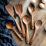 NaturPur – Elegant Wooden Cookware Set with Storage Basket