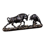 Stylish Animal Sculpture: Bull and Bear in Battle