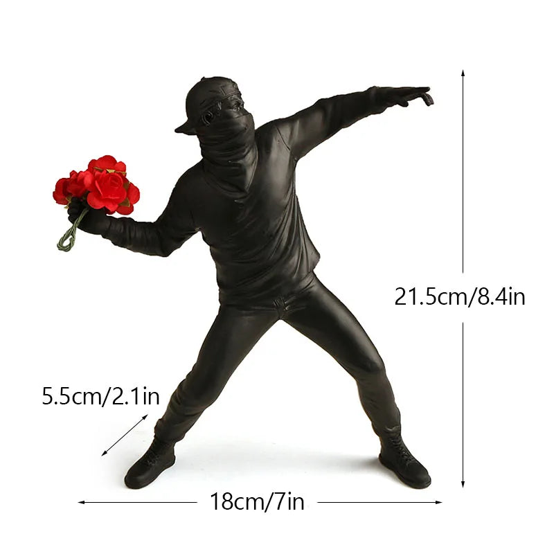 Modern Sculpture Series: Flower Thrower Statue