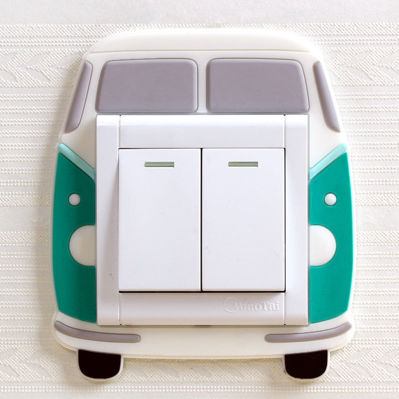 3D Leuchtende Tier-Switch-Cover für ein verspieltes Zuhause