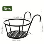 Practical Flower Pot Holders for the Balcony – Set of 3