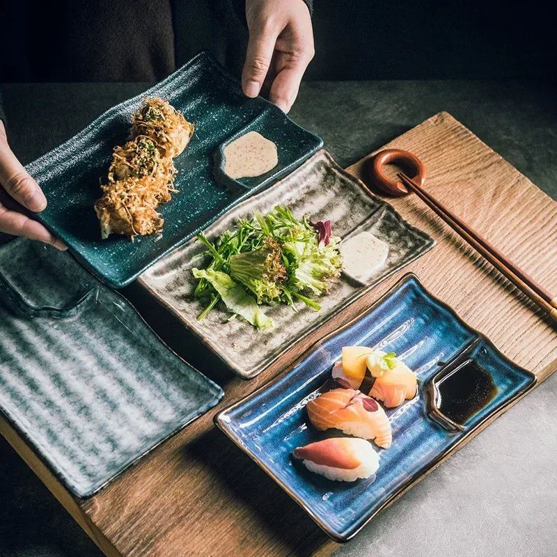Elegante Keramikteller für Sushi-Liebhaber