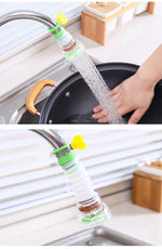 Universal Faucet Attachments with 360° Rotation and Water-Saving Function