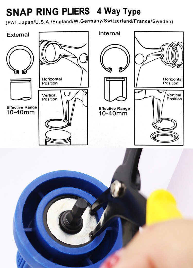 2-in-1 Snap Ring Plier Tool