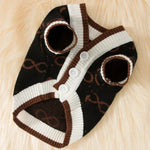 Striped Knitted Dog Sweater – Warm Cardigan
