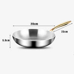 Edelstahl-Bratpfanne für Gas- & Induktionsherde – 28 cm