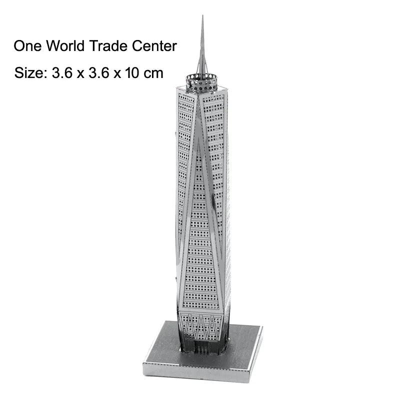 Creative 3D Metal Puzzle Set: Build and Discover Wonders of the World
