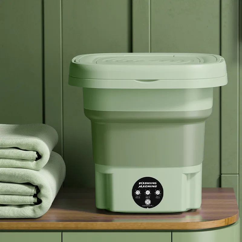 Compact 8L Foldable Washing Machine for Effortless Laundry