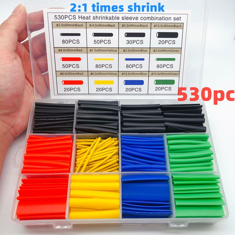 530-teiliges Buntes Kabel-Organisationsset für DIY-Reparaturen