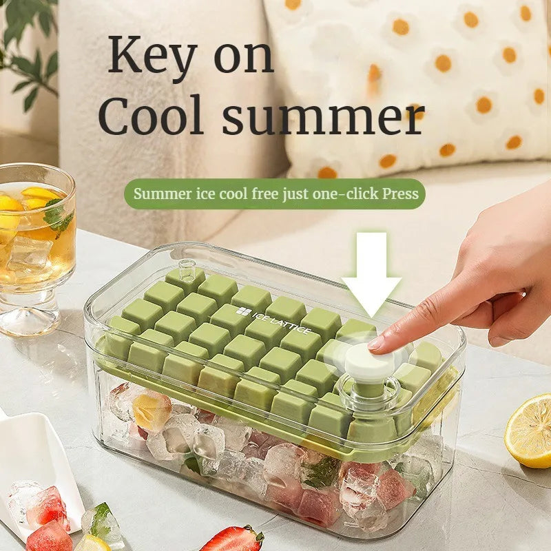Silicone Ice Cube Tray with 32 Compartments