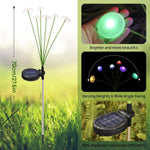 Solar Lights with 6 Adjustable Lamp Heads – Set of 2