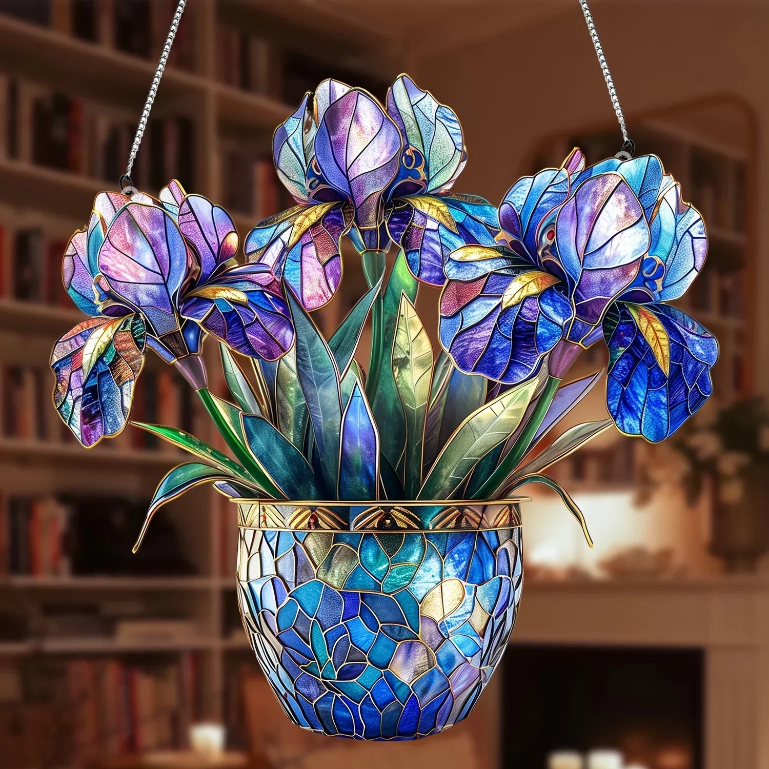 Sonnenglanz 2D Acryl-Blumentopf mit Lichtfänger für Fenster