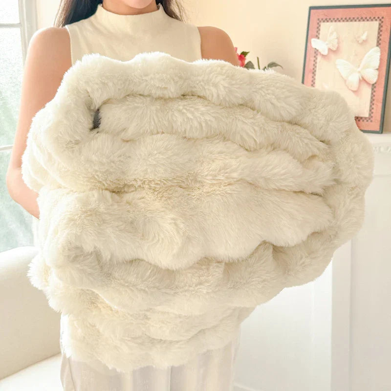 Gemütliche Kuscheldecke | Doppel-Lagig & Superweich | Pflegeleichtes Fleece