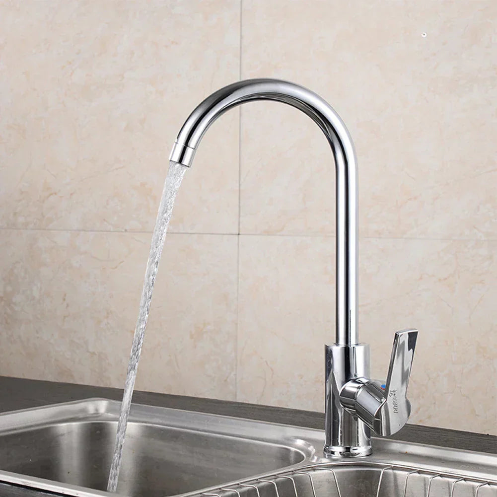 Einhebelmischer aus Chrom – Hochwertiger Wasserhahn für Spülen, pflegeleicht und einfach zu installieren für moderne Küchen