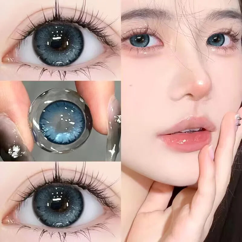 Colorful contact lenses with diopters for radiant eyes