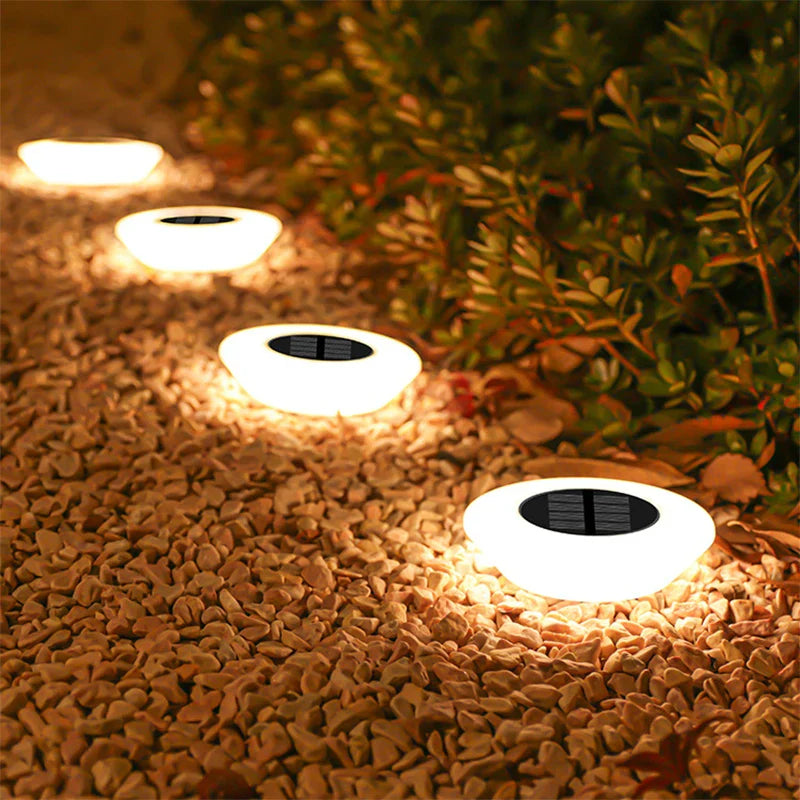 Solare Erdlichter mit 14 LEDs und 360° Beleuchtung – 4er Set