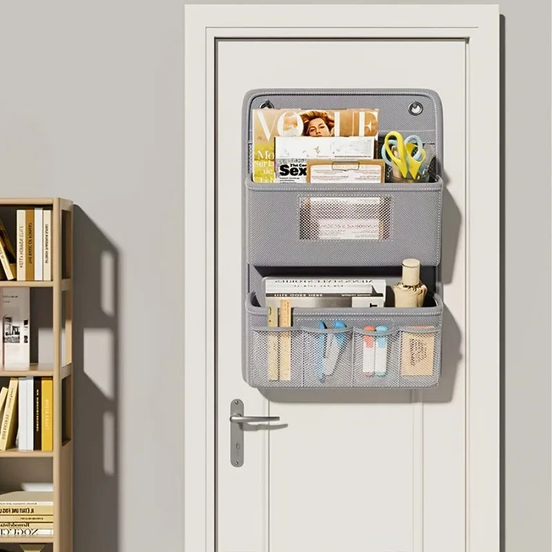 SmartSpace | Wandorganizer aus Stoff | Mit Klarsichtfenster & Haken | Praktische Fächer