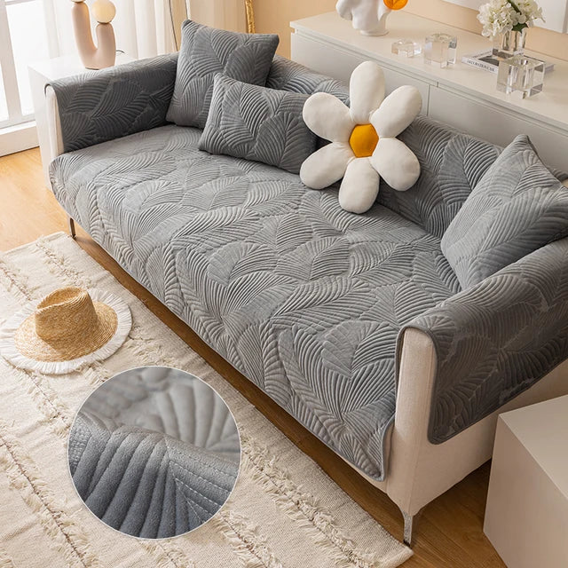 Elegant Sofa Protector Cover – Soft Jacquard Fabric for Stylish Living Rooms