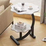 Eleganter, Platzsparender Mini Beistelltisch mit zwei Ebenen