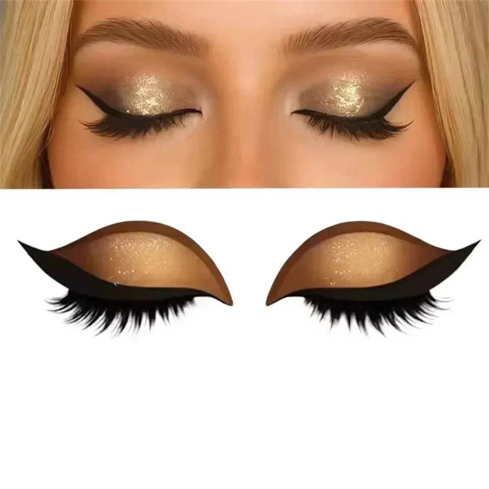 Schnelle Augen-Make-up Sticker | Sofortiger Glamour für Jeden Tag | Wiederverwendbar und Wasserfest