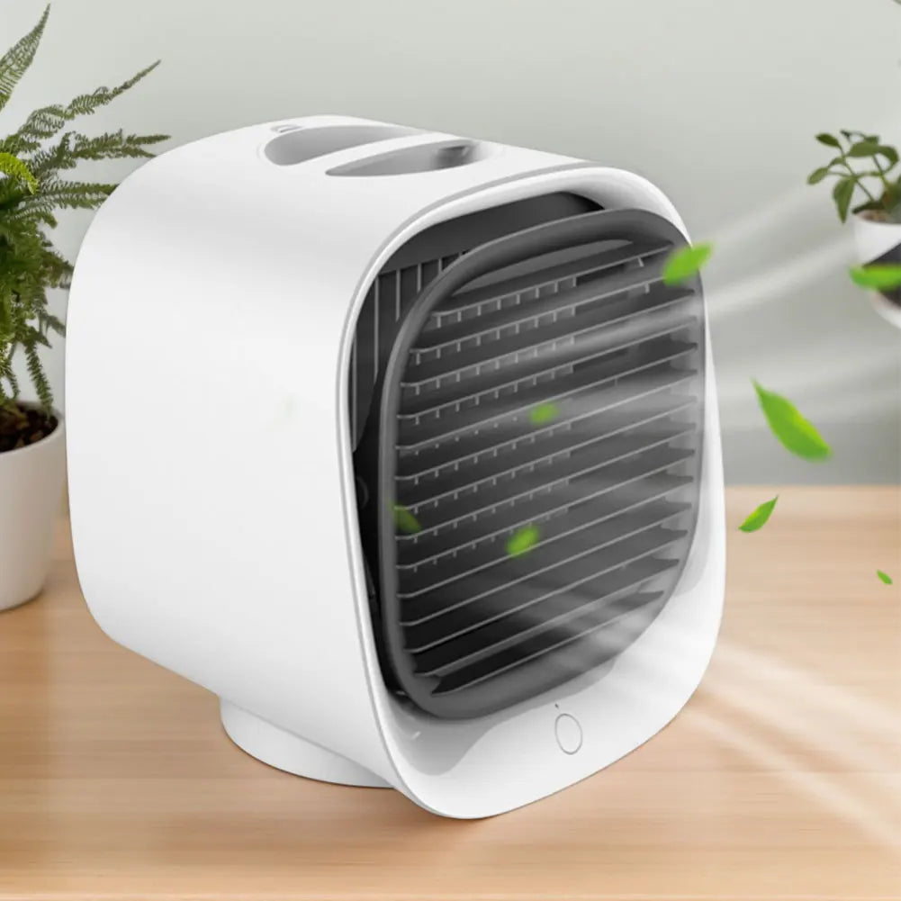 Leiser USB-Tischventilator mit Nebelfunktion und Nachtlicht – 3 Geschwindigkeiten für Zuhause und Büro