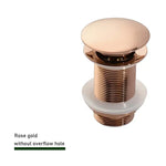 Pop-Up Drain Stopper – Brass | 11 Colors | With or Without Overflow