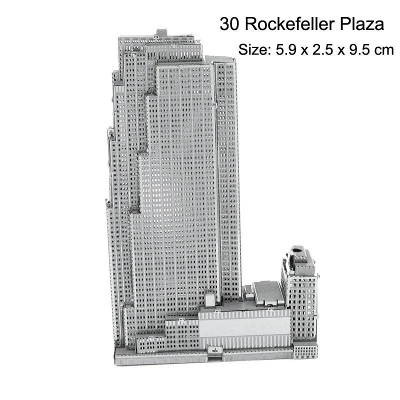 Creative 3D Metal Puzzle Set: Build and Discover Wonders of the World