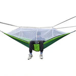 Outdoor Hammock with Mosquito Net and Quick Release – 200 kg Load Capacity