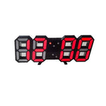 Modern 3D LED Wall Clock – Stylish Design with Dimmer Function