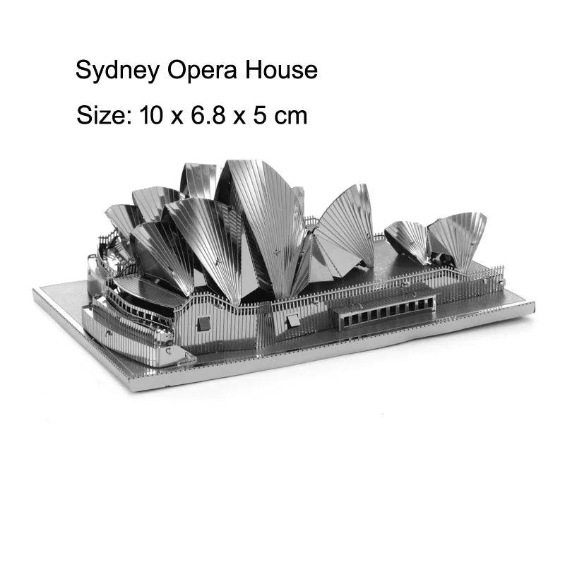 Creative 3D Metal Puzzle Set: Build and Discover Wonders of the World